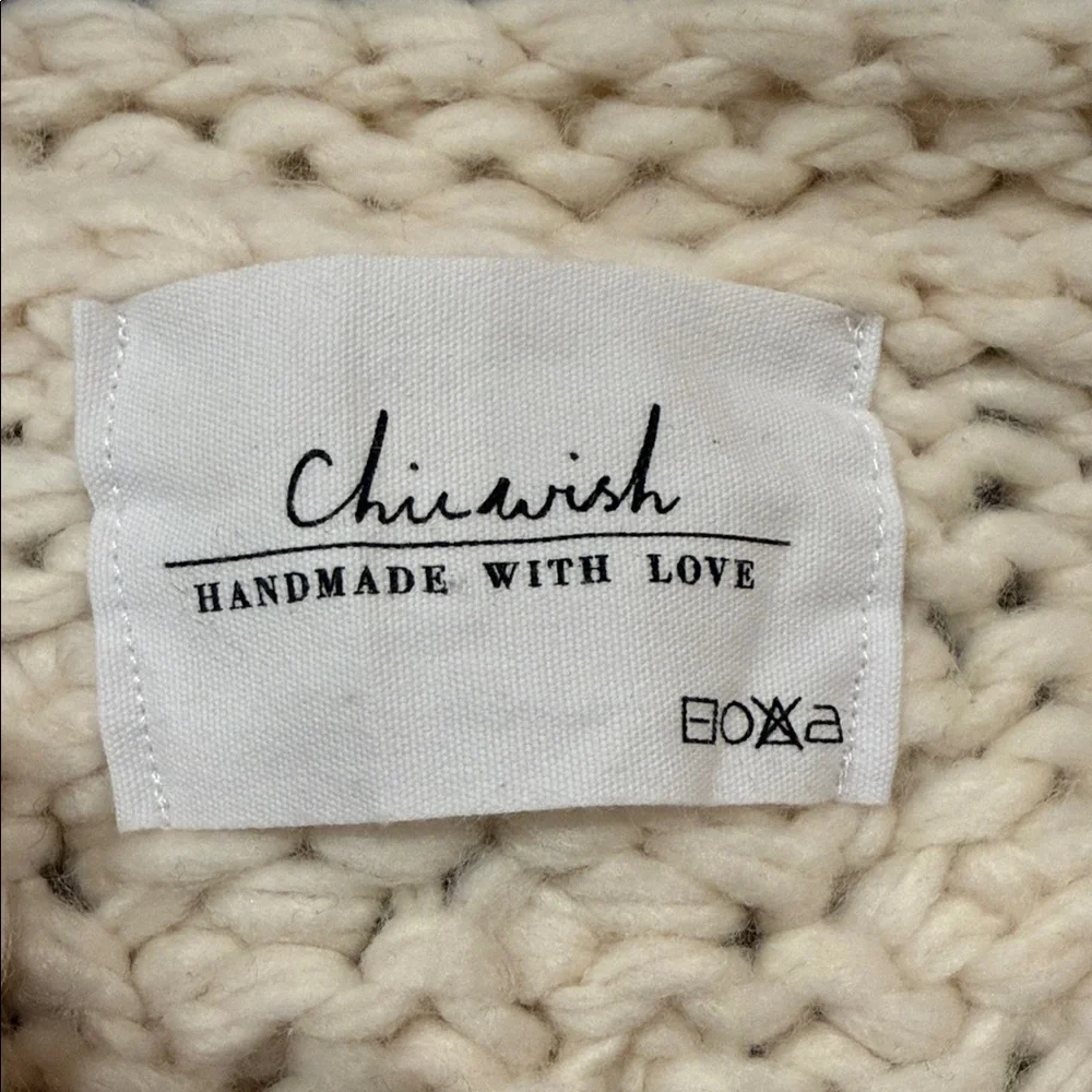 Chicwish Cream Textured Knit Cardigan - Picture 2 of 7